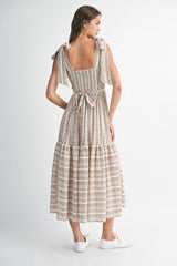 EKATERINA FLORAL PRINTED MIDI DRESS