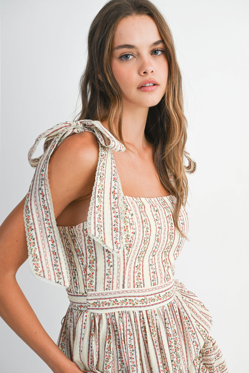 EKATERINA FLORAL PRINTED MIDI DRESS