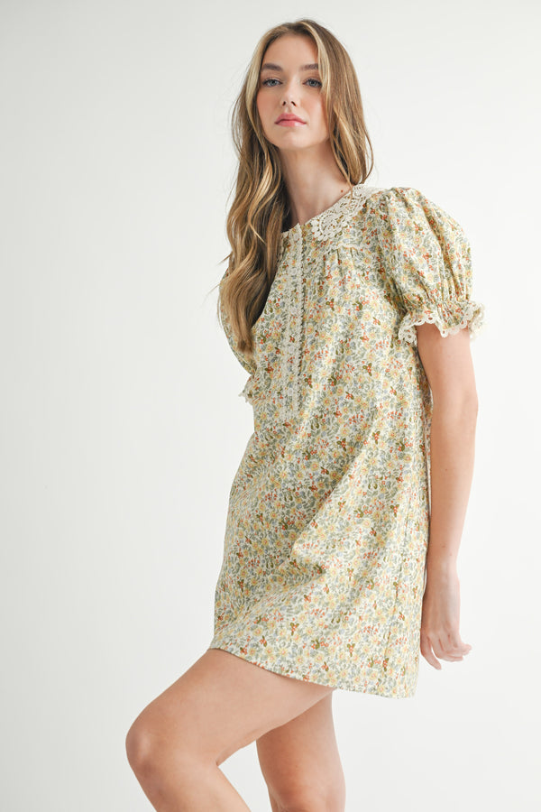 DALENNA LACE BABY DOLL DRESS