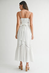 LILLEMORE LACE TRIM STRAP DRESS