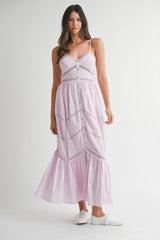 LILLEMORE LACE TRIM STRAP DRESS