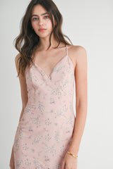 ASHBURY FLORAL RUFFLE MIDI DRESS