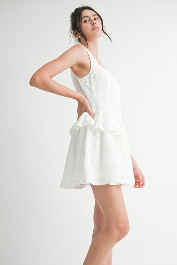 ROSWELL PEPLUM WAIST MINI DRESS