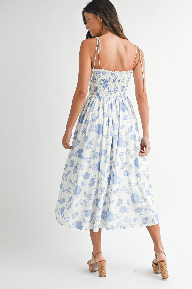 JADE FLORAL PRINTED CAMI DRESS