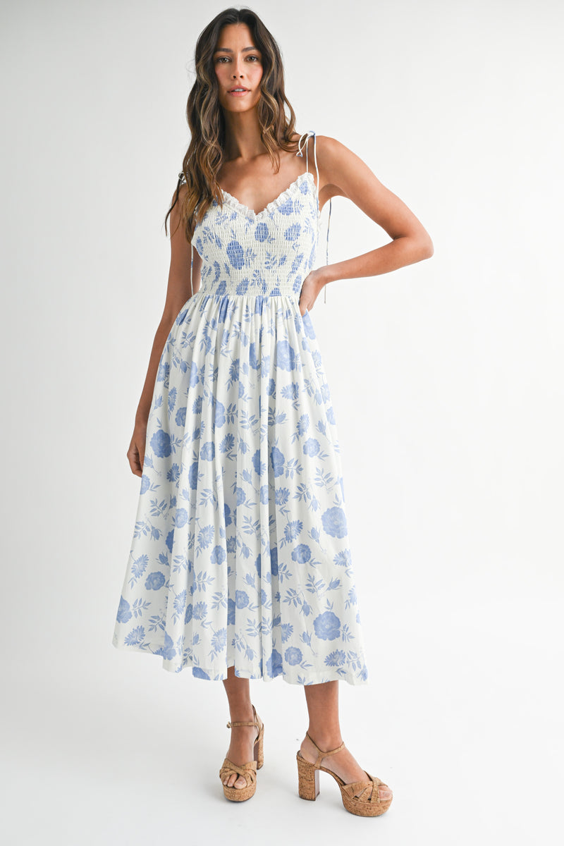 JADE FLORAL PRINTED CAMI DRESS