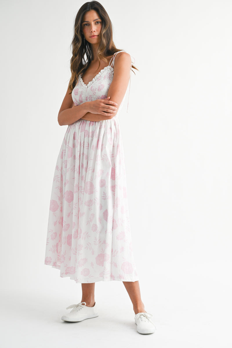JADE FLORAL PRINTED CAMI DRESS