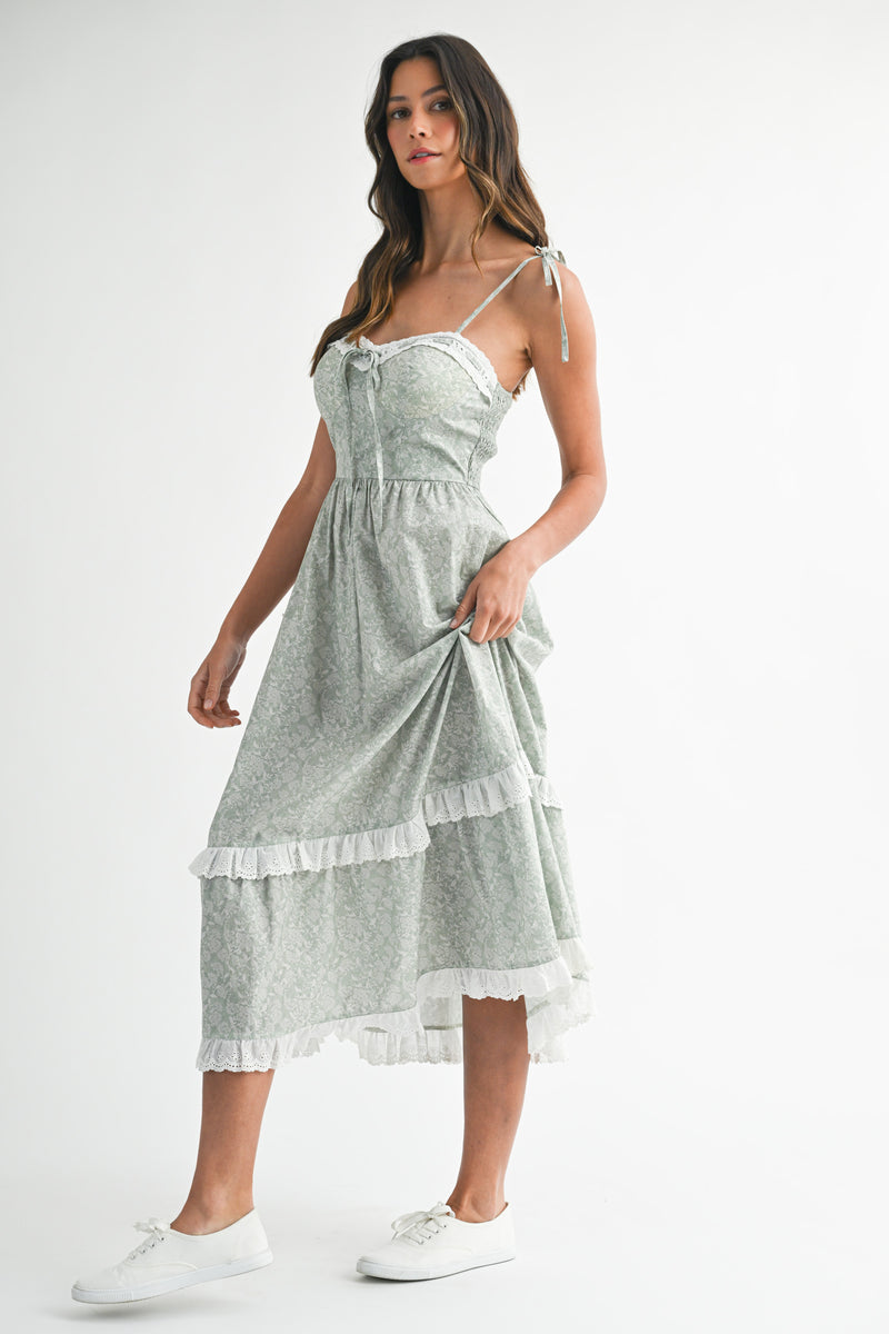 CASSANDRA FIT AND FLARE DRESS