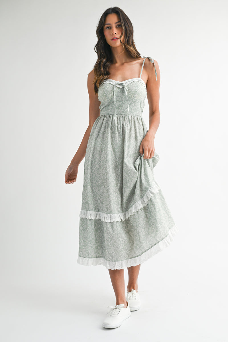 CASSANDRA FIT AND FLARE DRESS