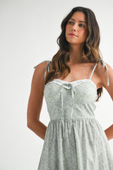 CASSANDRA FIT AND FLARE DRESS