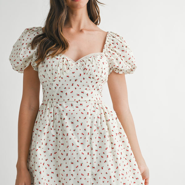frances puff sleeve mini dress FRANCES PUFF SLEEVE MINI DRESS – Mable Clothing