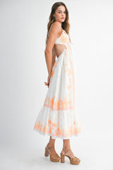 AUBREY PRINTED CAMI MIDI DRESS