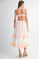 AUBREY PRINTED CAMI MIDI DRESS