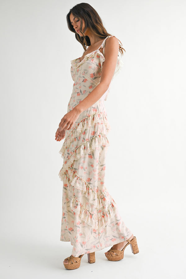 SOLEIL ACYMMETRIC MAXI DRESS