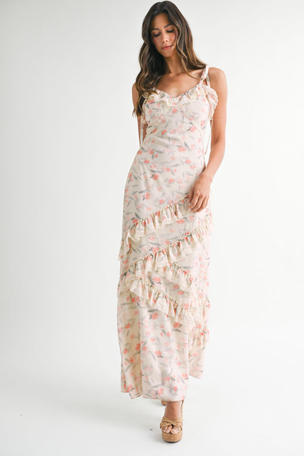 SOLEIL ACYMMETRIC MAXI DRESS