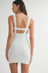 CHARLEY OPEN BACK RIBBED KNIT DRESS