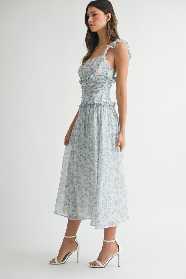 MOLLY FLORAL MIDI DRESS