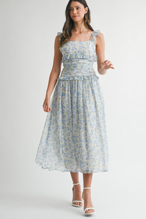 MOLLY FLORAL MIDI DRESS
