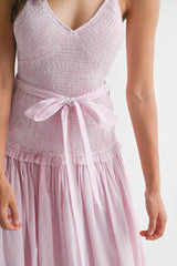 KIERA STRIPE MIDI DRESS