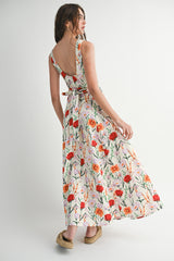 DIANA FLORAL SLEEVELESS MAXI DRESS