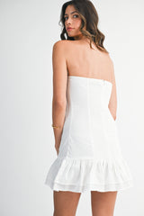 KRYSTI TUBE LACE MINI DRESS