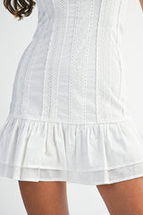 KRYSTI TUBE LACE MINI DRESS