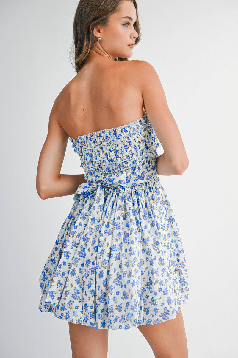 MERCY BODICE BUBBLE MINI DRESS