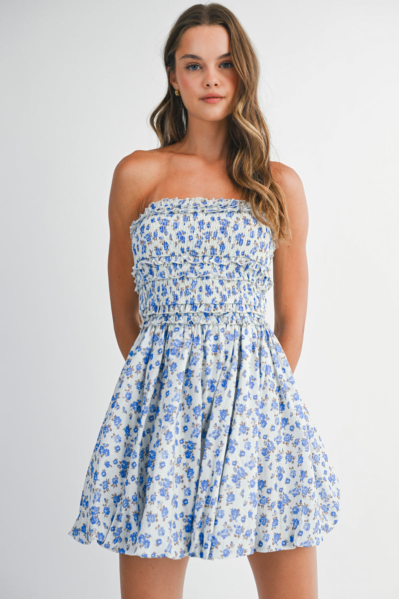 MERCY BODICE BUBBLE MINI DRESS