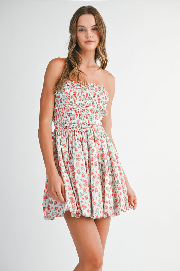 MERCY BODICE BUBBLE MINI DRESS