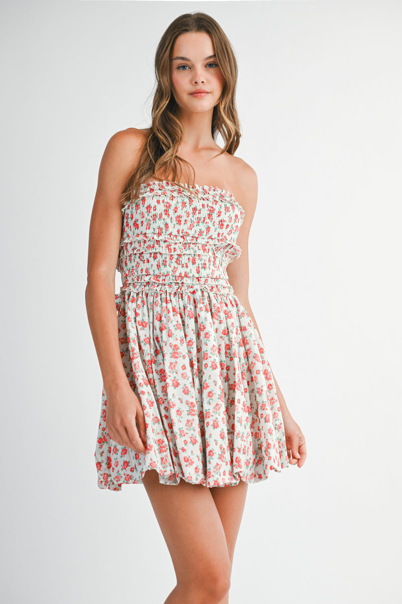 MERCY BODICE BUBBLE MINI DRESS