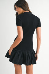GALILEA POLO KNIT MINI DRESS