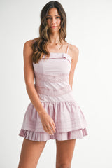 HANIE PLEATED DETAIL MINI DRESS