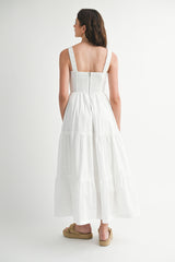 TIFFANY BUSTIER MIDI DRESS