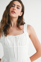 TIFFANY BUSTIER MIDI DRESS