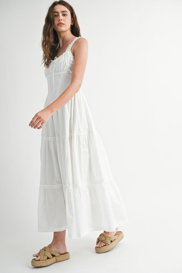 TIFFANY BUSTIER MIDI DRESS