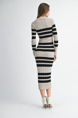 MARGOT RIBBED KNIT DRESS