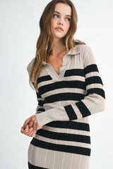 MARGOT RIBBED KNIT DRESS