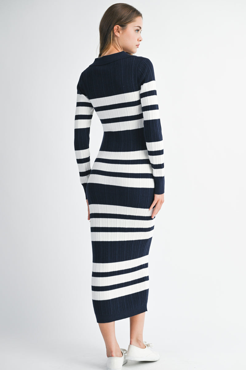 MARGOT RIBBED KNIT DRESS