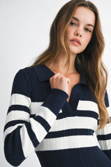 MARGOT RIBBED KNIT DRESS