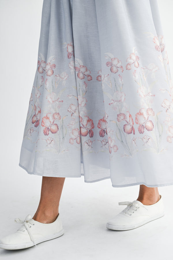 FLAVIA PRINTED BUSTIER MIDI DRESS