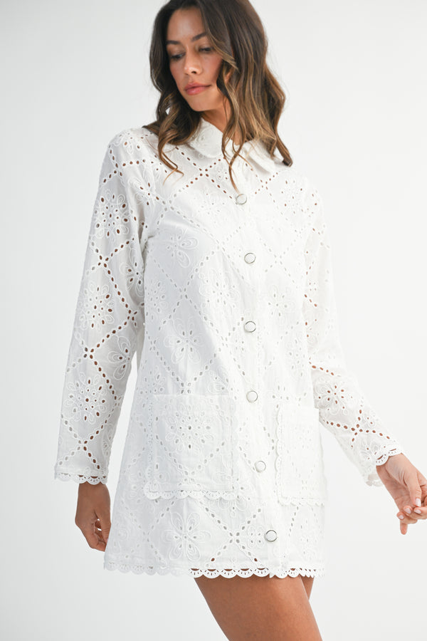 GENESIS EYELET SHIRTS DRESS