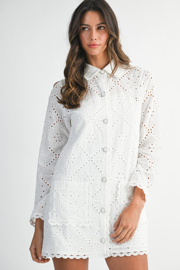 GENESIS EYELET SHIRTS DRESS