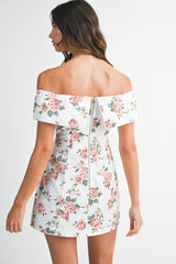 KEANZIE OFF SHOULDER MIDI DRESS