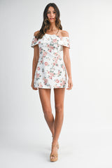 KEANZIE OFF SHOULDER MIDI DRESS