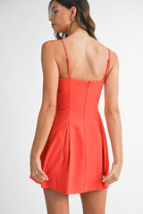 KAYDA PLEATED MINI DRESS