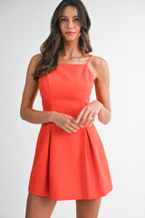 KAYDA PLEATED MINI DRESS
