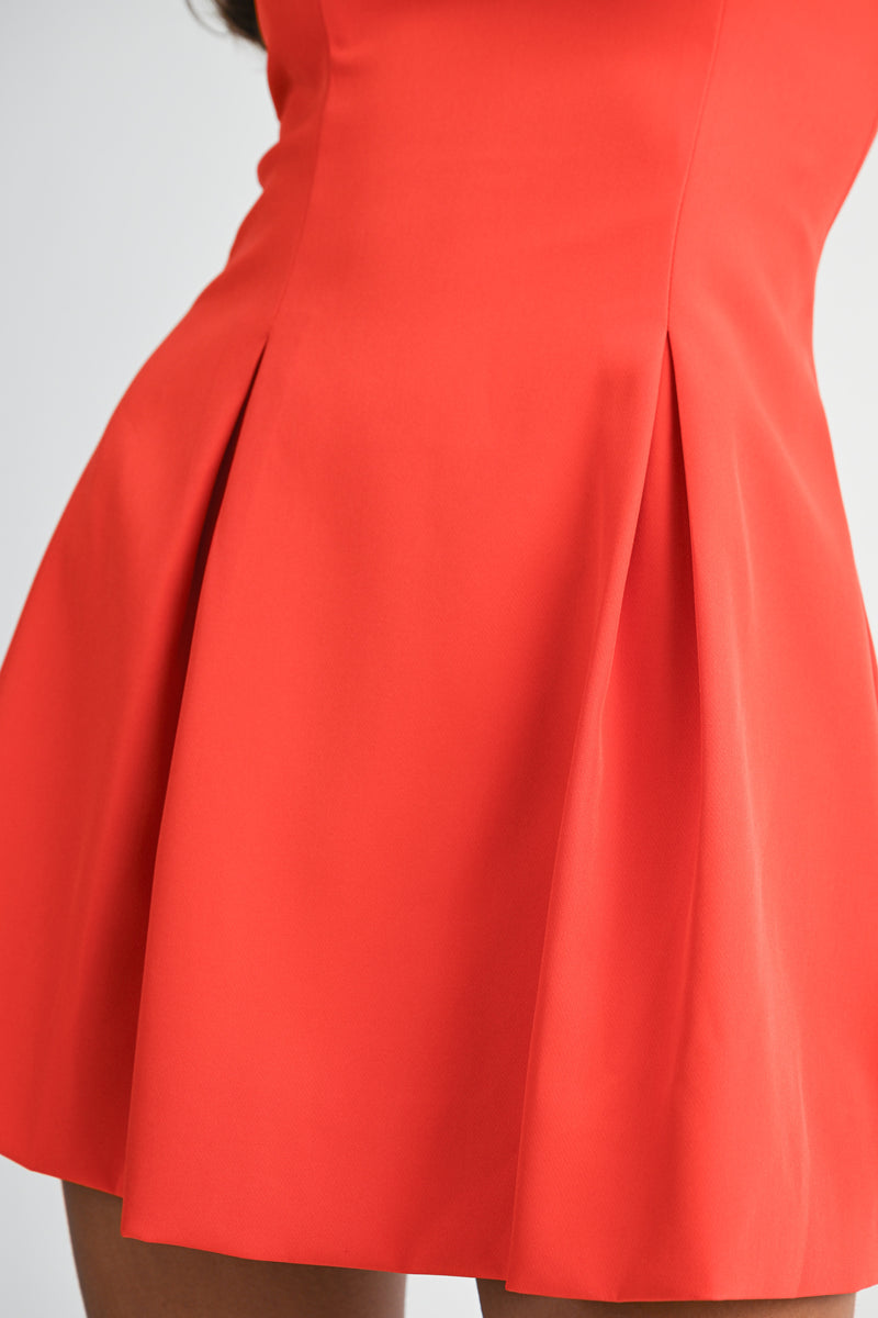 KAYDA PLEATED MINI DRESS