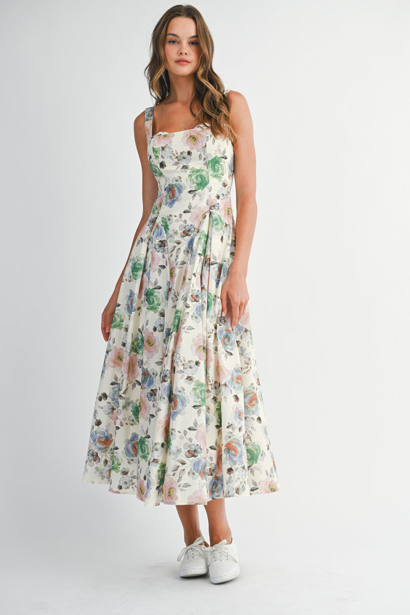 TAYLOR FLORAL PRINTED DRESS