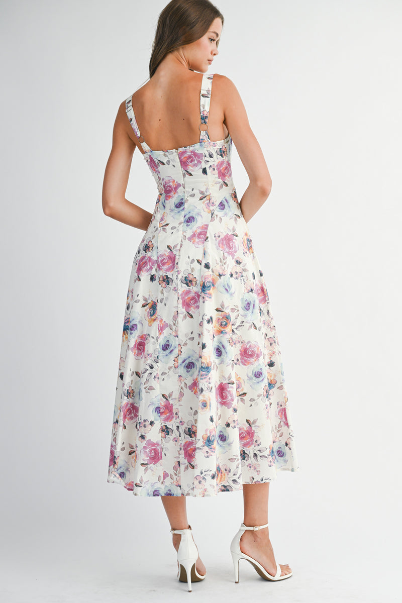 TAYLOR FLORAL PRINTED DRESS