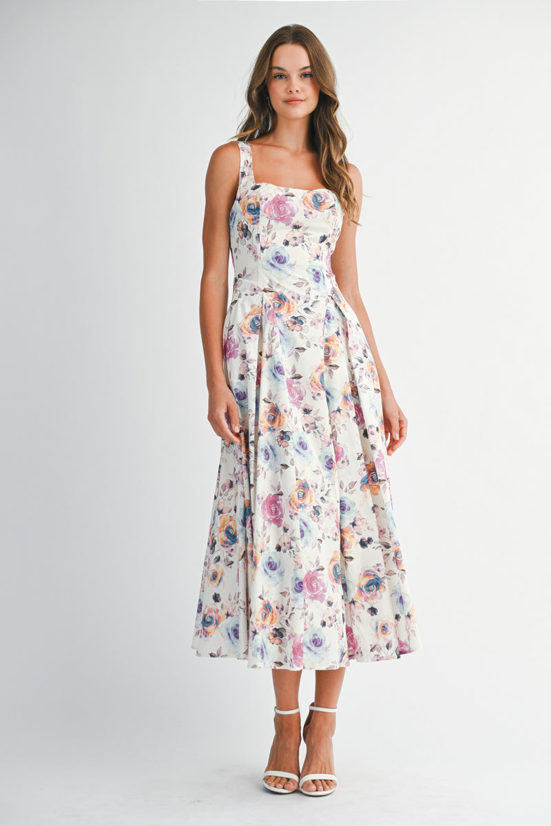 TAYLOR FLORAL PRINTED DRESS