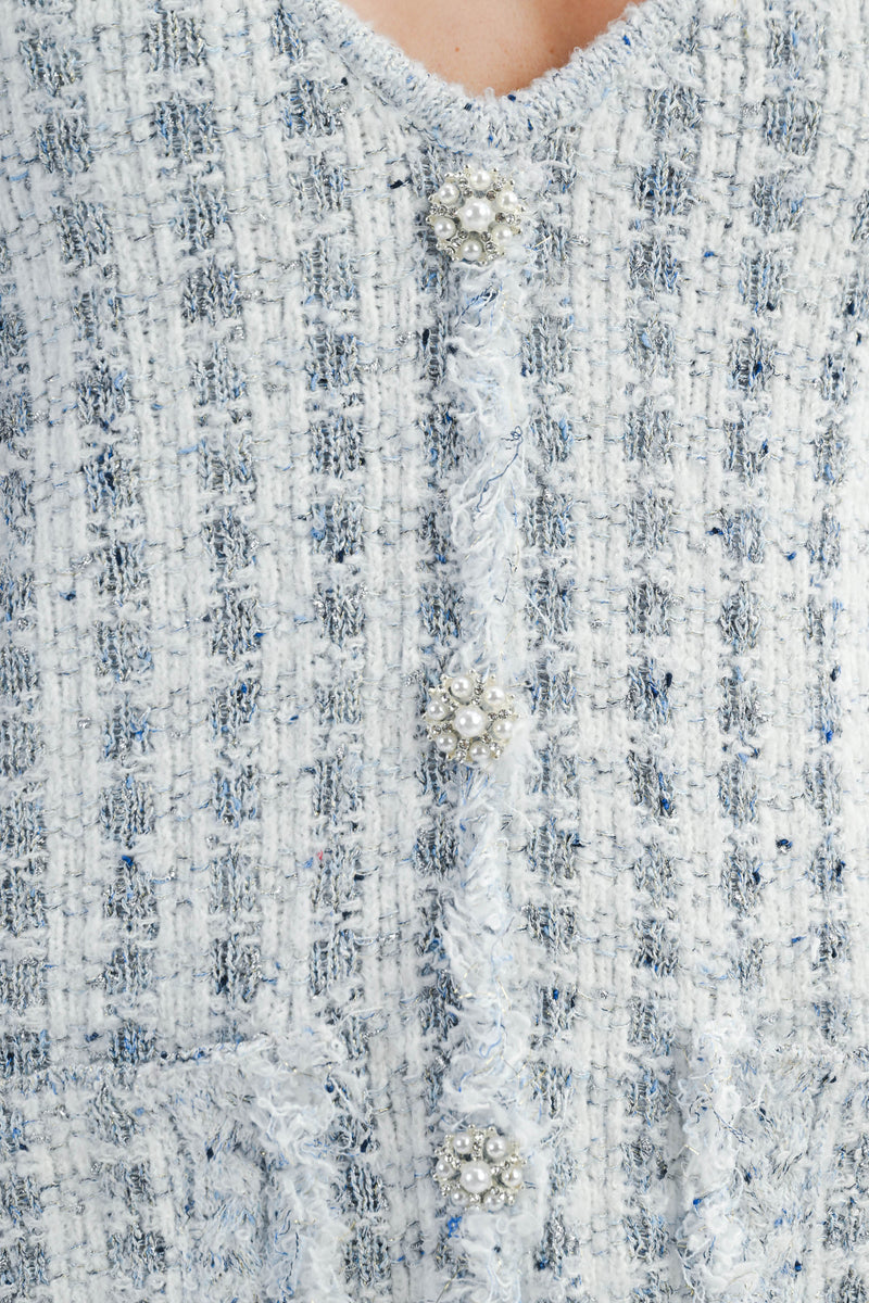 LOGAN TWEED VEST MINI DRESS